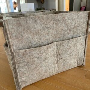 Neutral Felt Storage Organizer